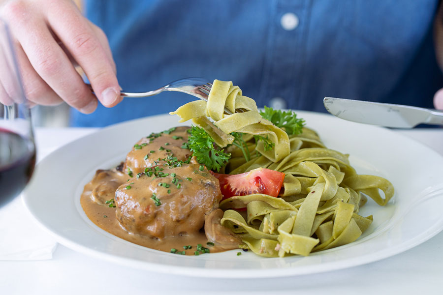 Menuvorschlag vom Catering der Zürichsee Gastro auf dem MS Etzel